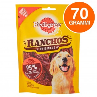 Pedigree Ranchos Originals Snack per Cani con 95% di Carne al Gusto