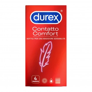 Preservativi Durex Contatto Comfort - Scatola 4 pezzi