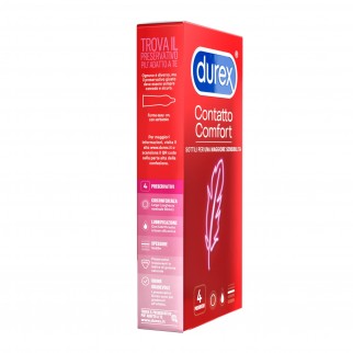 Preservativi Durex Contatto Comfort - Scatola 4 pezzi