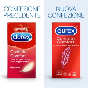 Preservativi Durex Contatto Comfort - Scatola 4 pezzi