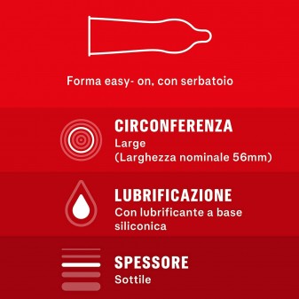 Preservativi Durex Contatto Comfort - Scatola 4 pezzi