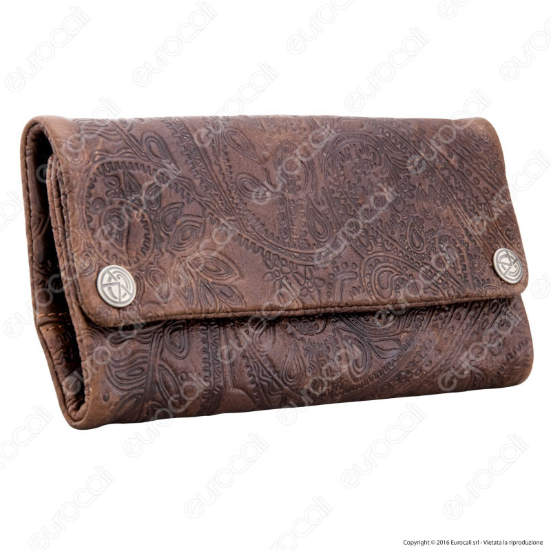 Original Kavatza Tobacco Pouch Ethnic TP12 Portatabacco in Vera Pelle Original Kavatza Tobacco Pouch Ethnic TP12 Portatabacco in Vera Pelle