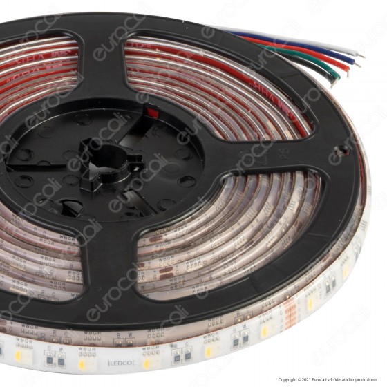 LEDCO Striscia LED RGB+W Multicolore 100W 60 LED/metro 24V Bobina 5 LEDCO Striscia LED RGB+W Multicolore 100W 60 LED/metro 24V Bobina 5