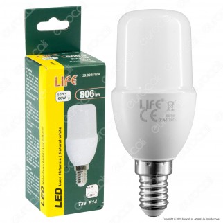 Life Lampadina LED E14 6,5W Tubolare T38 - mod. 39.920512C /