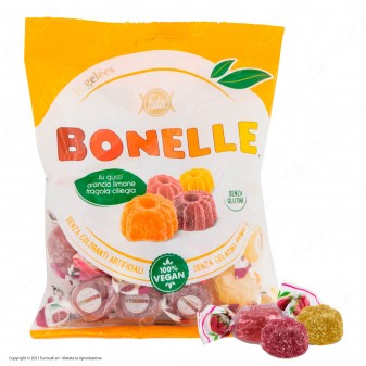 Caramelle Bonelle Le Gelées ai Gusti Frutta Senza Glutine 100% Vegane - Busta da 175g