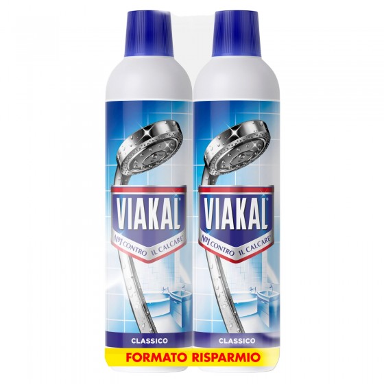 Viakal Liquido Classico Anticalcare - 2 Flaconi da 700 ml