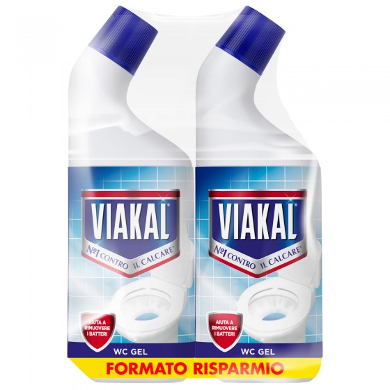 Viakal WC Gel Classico - 2 Flaconi da 750 ml