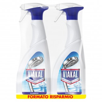 Viakal Spray Classico Anticalcare - 2 Flaconi da 700 ml