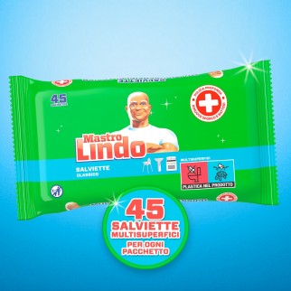 Mastro Lindo Salviette Classico Multisuperfici - Confezione da 45