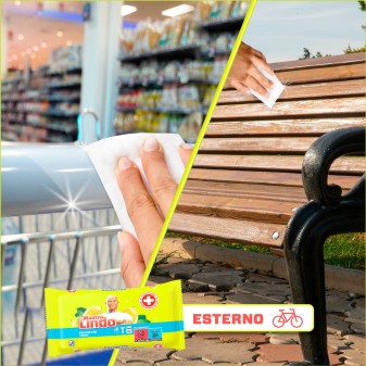 Mastro Lindo Salviette Limone Multisuperfici - Confezione da 45 Pezzi