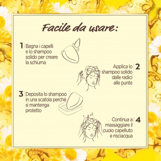Garnier Ultra Dolce Shampoo Solido alla Camomilla e Olio di Calendula