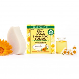 Garnier Ultra Dolce Shampoo Solido alla Camomilla e Olio di Calendula