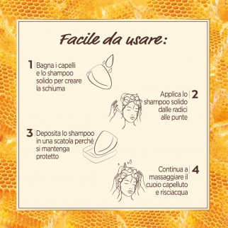 Garnier Ultra Dolce Shampoo Solido Tesori di Miele - Saponetta da 60g