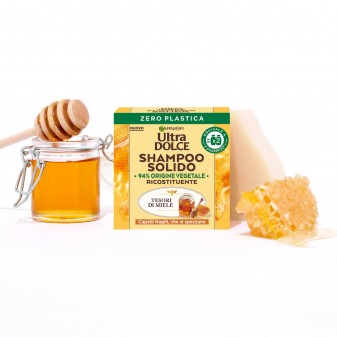 Garnier Ultra Dolce Shampoo Solido Tesori di Miele - Saponetta da 60g