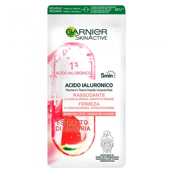 Garnier SkinActive Acido Ialuronico Maschera in Tessuto Ampolla Garnier SkinActive Acido Ialuronico Maschera in Tessuto Ampolla