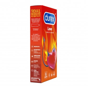 Preservativi Durex Love con Forma Easy-On - Confezione da 6