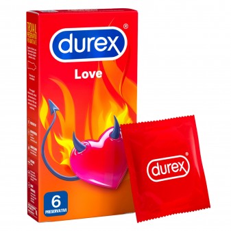 Preservativi Durex Love con Forma Easy-On - Confezione da 6