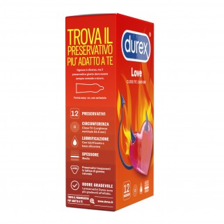 Preservativi Durex Love Classici Close-Fit con Forma Easy-On -
