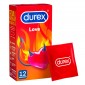 Preservativi Durex Love Classici Close-Fit con Forma Easy-On - Confezione da 12 Profilattici