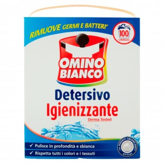 Omino Bianco Detersivo in Polvere Igienizzante - Fustino da 5,5 Kg 