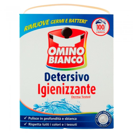 Omino Bianco Detersivo in Polvere Igienizzante - Confezione da 5,5 Kg Omino Bianco Detersivo in Polvere Igienizzante - Confezione da 5,5 Kg