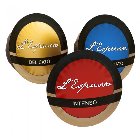 Kit Assaggio 8 Capsule Caffè Gimoka Cialde Compatibili Lavazza a Modo Kit Assaggio 8 Capsule Caffè Gimoka Cialde Compatibili Lavazza a Modo