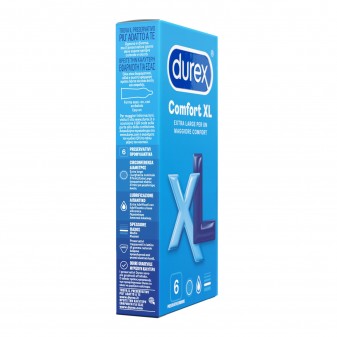 Preservativi Durex Comfort XL Taglia Extra Large con Forma Easy On -