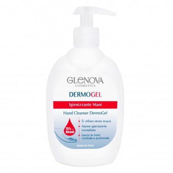 Glenova Dermogel Gel Alcool 75% Sanificante Igienizzante Mani