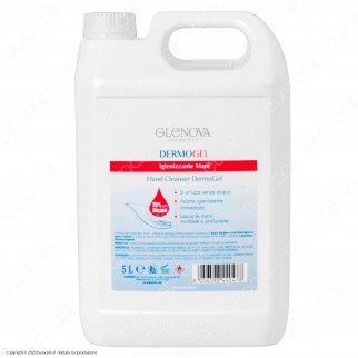 Glenova Dermogel Gel Alcool 75% Sanificante Igienizzante Mani
