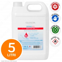 Glenova Dermogel Gel Alcool 75% Sanificante Igienizzante Mani