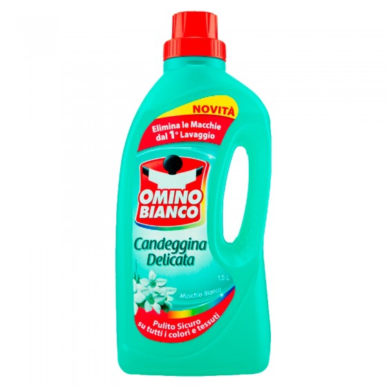 Omino Bianco Candeggina Delicata Essenza Muschio Bianco - Flacone da Omino Bianco Candeggina Delicata Essenza Muschio Bianco - Flacone da