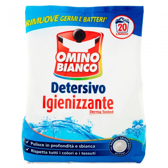 Omino Bianco Detersivo in Polvere Igienizzante - Confezione da 1,1 Kg Omino Bianco Detersivo in Polvere Igienizzante - Confezione da 1,1 Kg