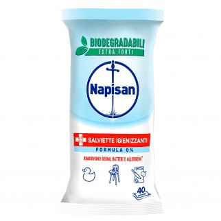 Napisan Salviette Biodegradabili Igienizzanti Senza risciacquo -