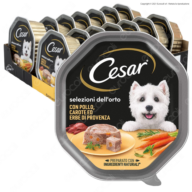 Cesar Selezioni dell'Orto Cibo per Cani con Pollo e Carote - 14
