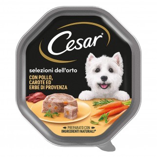 28 Vaschette Cesar Selezioni dell'Orto con Pollo Carote e Erbe di