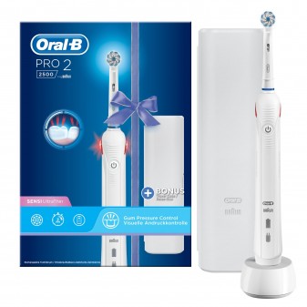 Oral-B Pro 2 2500 Spazzolino Elettrico Ricaricabile con Testina Sensi