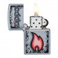 Immagine 2 - Accendino Zippo Mod. 49576 Zippo Flame - Ricaricabile Antivento