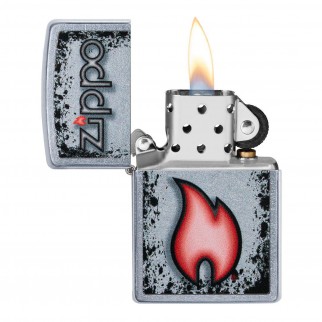 Accendino Zippo Mod. 49576 Zippo Flame - Ricaricabile Antivento