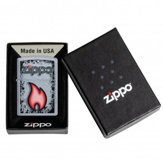 Accendino Zippo Mod. 49576 Zippo Flame - Ricaricabile Antivento