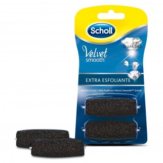 2 Testine di Ricambio Extra Esfolianti Scholl Velvet Smooth con