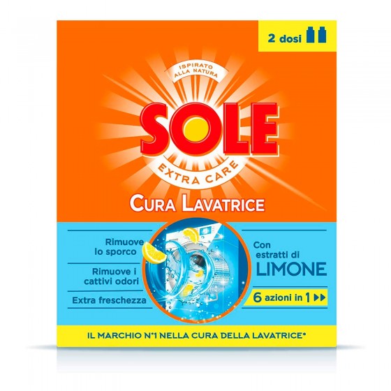 Sole Cura Lavatrice Freschezza Limone - 2 Flaconi da 250ml Sole Cura Lavatrice Freschezza Limone - 2 Flaconi da 250ml