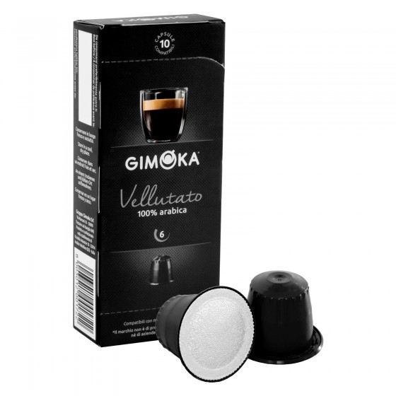 10 Capsule Caffè Gimoka Vellutato 100% Arabica Cialde Compatibili 10 Capsule Caffè Gimoka Vellutato 100% Arabica Cialde Compatibili