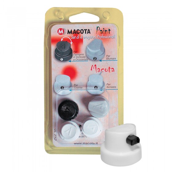 Erogatori per Bombolette Spray - Set da 4 - Macota Erogatori per Bombolette Spray - Set da 4 - Macota