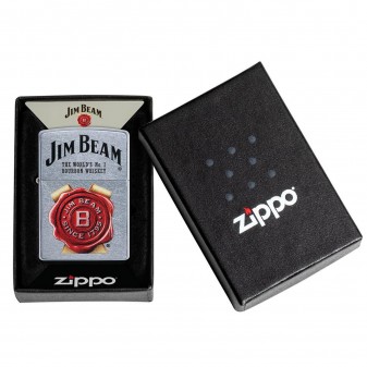 Accendino Zippo Mod. 49326 Jim Beam® - Ricaricabile Antivento