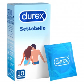 Preservativi Durex Settebello Classico - Scatola da 10 Profilattici