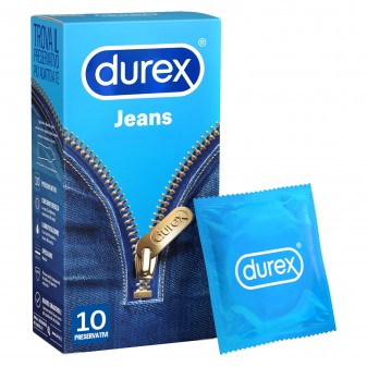 Preservativi Durex Jeans con Forma Easy-On - Confezione da 10