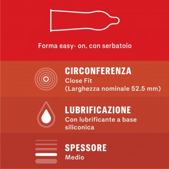 Preservativi Durex Love con Forma Easy-On - Confezione da 10