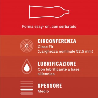 Preservativi Durex Love con Forma Easy-On - Confezione da 10