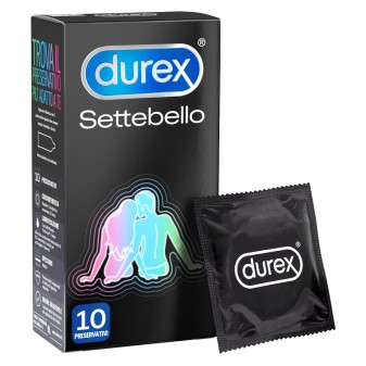 Preservativi Durex Settebello Lunga Durata Ritardanti - Scatola 10 Profilattici