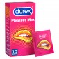 Preservativi Durex Pleasure Max con Forma Easy-On e Rilievi Stimolanti - Scatola 10 Profilattici